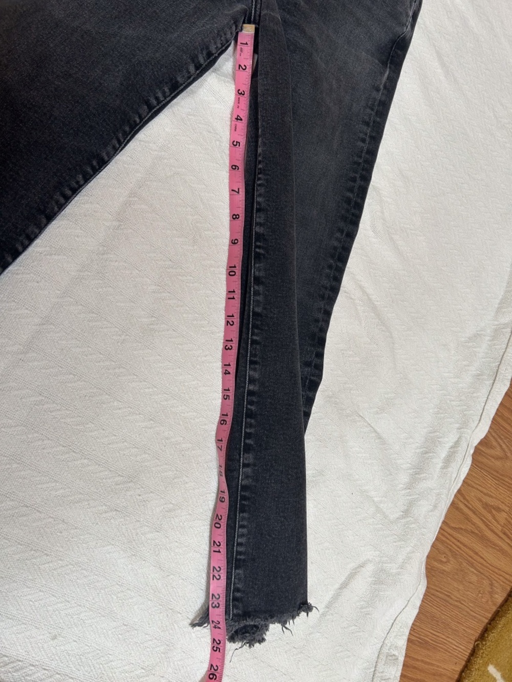 AGOLDE Harper Crop Jeans - black charcoal stretch Size 24 - Picture 5 of 13